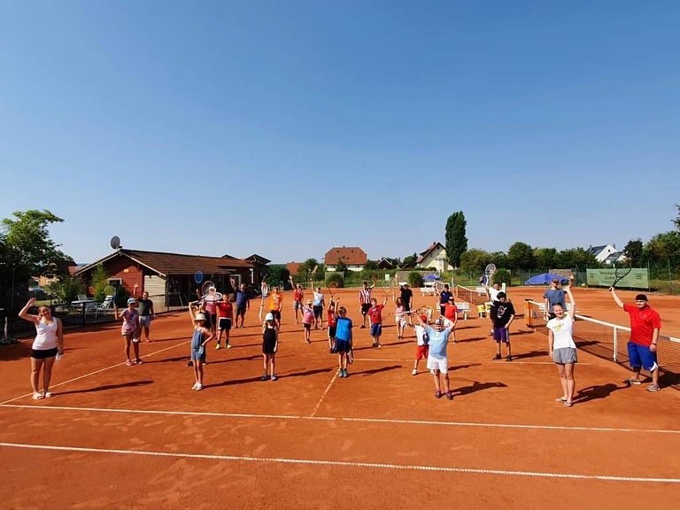 Gruppenfoto Tenniscamp 2020